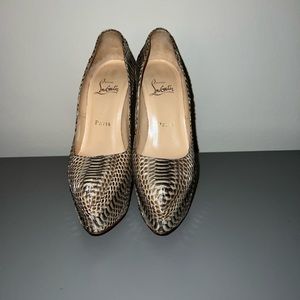 Christian Louboutin Python Pumps size 6